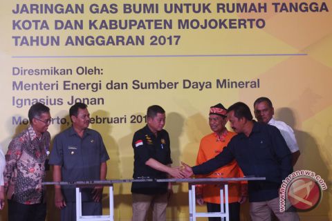 Peresmian Jaringan Gas Bumi Rumah Tangga