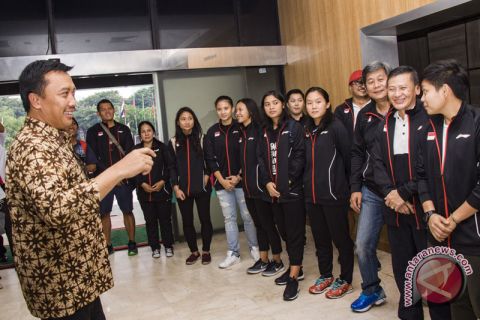 Menpora Sambut Atlet Bulutangkis