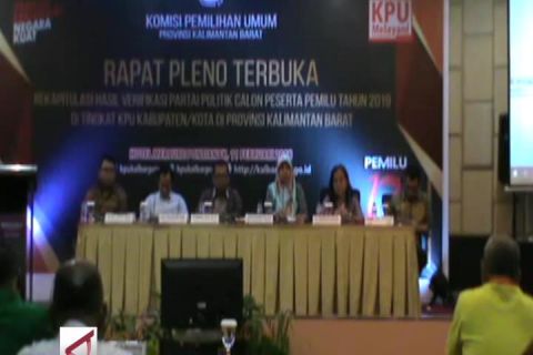 KPU Kalbar nyatakan 16 parpol penuhi syarat