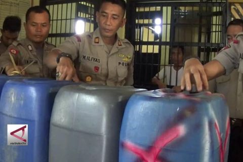 Polsek Biromaru sita 600 liter Miras tradisional