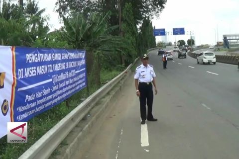 Agar warga tangerang tahu kebijakan ganjil-genap