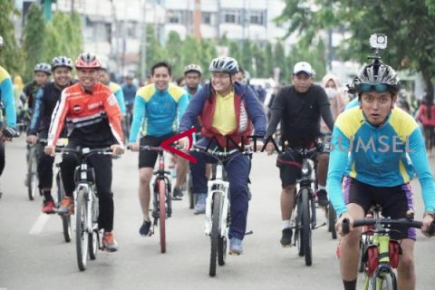 Cagub Sumsel Dodi Reza "Car Free Day" di Lubuklinggau