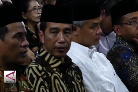 Presiden Joko Widodo melayat besan di Solo