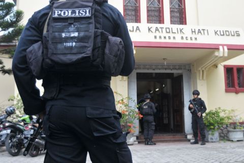 Pengamanan ibadah GKHK