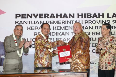 Pemprov Sumsel Hibahkan Lahan Kepada Kemenristekdikti