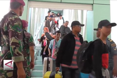 Puncak kedatangan mudik lebaran di Belawan