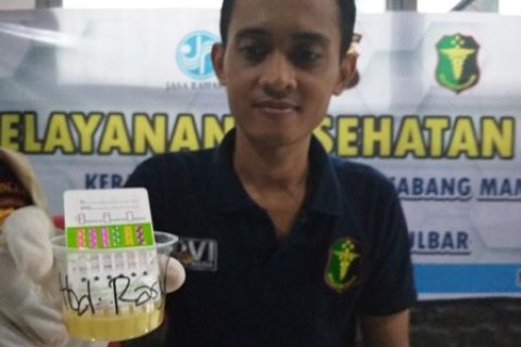 Tes Urine Sopir Bus