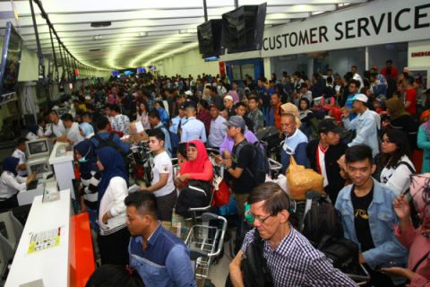 Arus Mudik Bandara Soetta