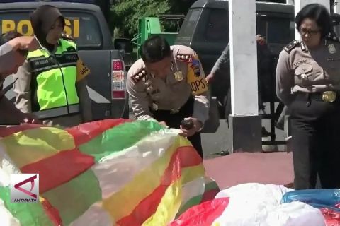 Polres Wonosobo kembali amankan 43 balon udara