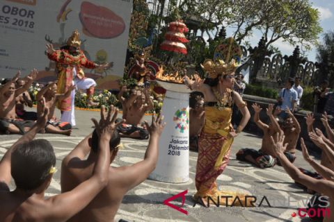 Pawai obor Asian Games di Bali