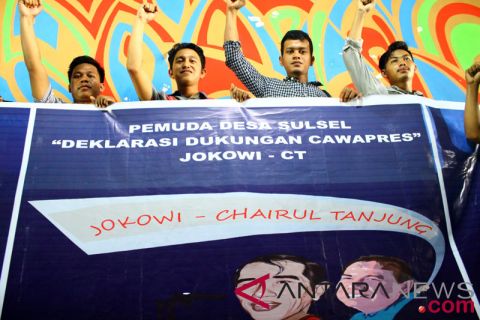 Deklarasi relawan Jokowi-CT Sulsel