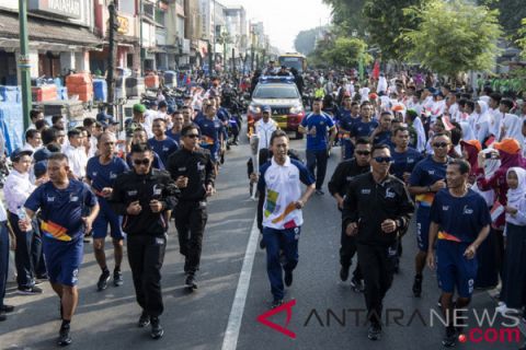 Arak-arakan obor Asian Games 2018 dimulai