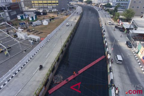 Kali item ditutup jaring