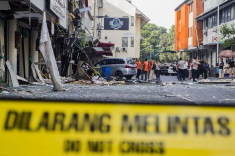 Ledakan gas di Grand Wijaya Center