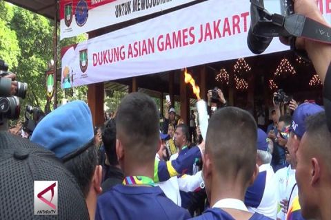 Obor Asian Games Disambut Warga Solo