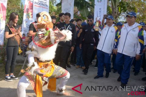 Pawai obor Asian Games 2018 di Denpasar