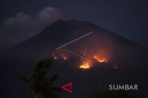 KEBAKARAN AKIBAT ERUPSI GUNUNG AGUNG