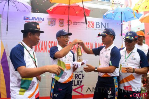 BNI Dukung Kirab Obor Asian Games 2018