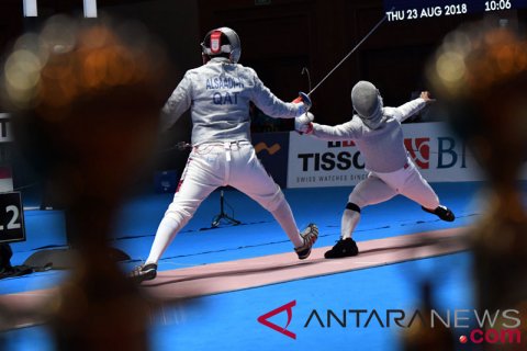 Anggar Sabre Beregu Putra - Qatar vs Indonesia