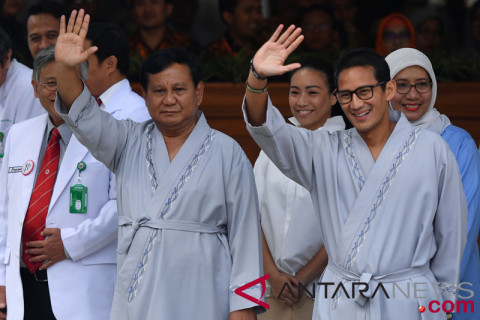 Prabowo-Sandiaga jalani Tes Kesehatan