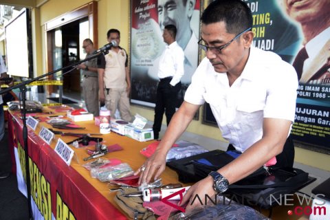 Hasil operasi kejahatan di Polda Lampung