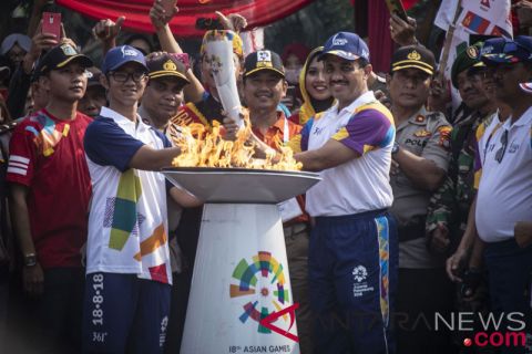Torch Relay Asian Games 2018 Di Jakarta Timur