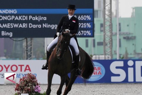 2 Srikandi Berkuda Indonesia belum dapat sumbang medali