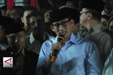 Jadi Cawapres Prabowo, Sandiaga Uno meminta doa restu