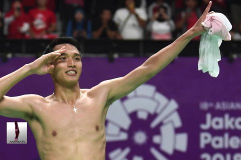 Jonatan Christie raih emas tunggal putra