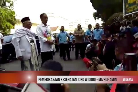 Pemeriksaan kesehatan Jokowi - Ma'ruf Amin