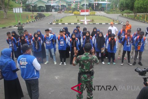 Peserta SMN Aceh di Rindam Cenderawasih