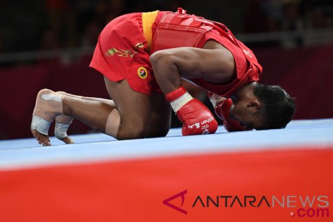 Wushu Sanda Putra 56 Kg Indonesia vs Korea Selatan