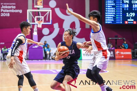 Basket Putri - Chinese Taipei Vs Unified Kores