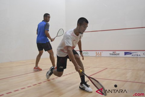 Penyisihan Squash Beregu Putra Indonesia VS Thailand