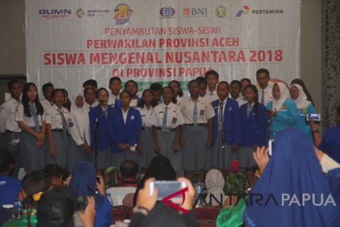 Sambut peserta SMN Aceh