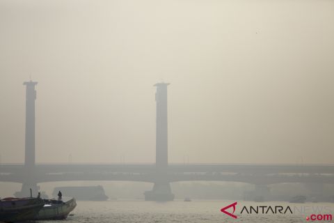 Kabut Asap Selimuti Palembang