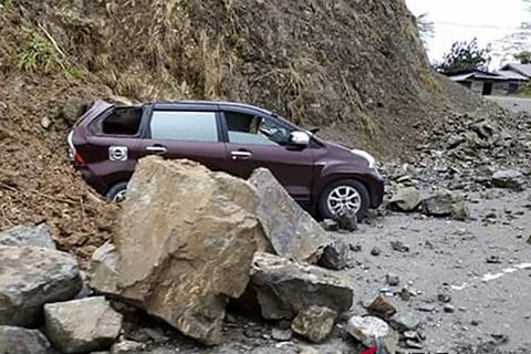 Longsor Akibat Gempa