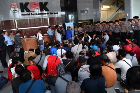 Korban PHK Freeport datangi KPK