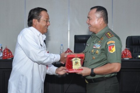 Pangdam XIII/Merdeka bertandang ke Kantor Gubernur Sulteng