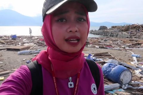 Menengok Pantai Mamboro yang diratakan tsunami