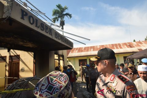 Pascapembakaran Mapolsek Bendahara