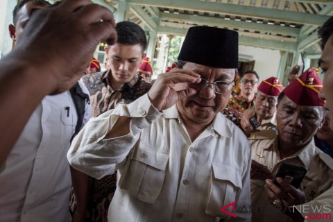 Prabowo Kunjungi Pura Mangkunegaran