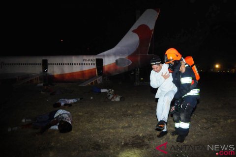 Simulasi Penanganan Kecelakaan Pesawat Terbang