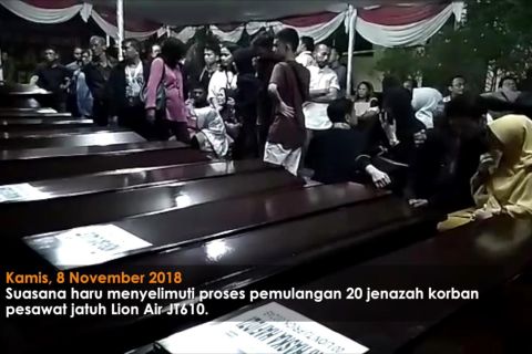 20 jenazah korban JT610 dipulangkan  ke keluarga
