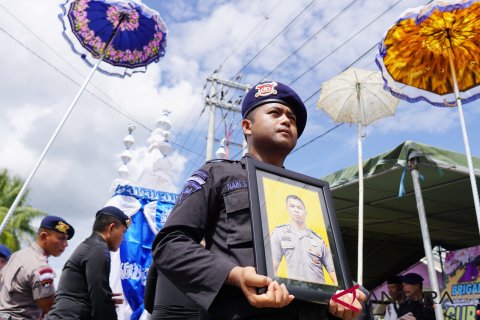 Pemakaman Anggota Brimob Gorontalo
