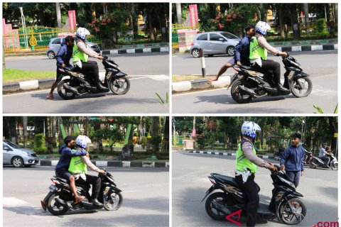 Tilang Pengendara Sepeda Motor