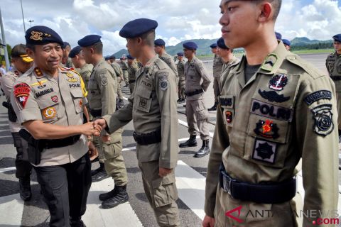KEPULANGAN SATGAS AMOLE II 2018 POLDA SULUT