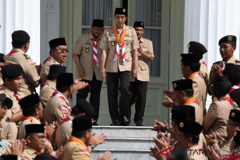 Presiden Lantik Pengurus Kwarnas Gerakan Pramuka