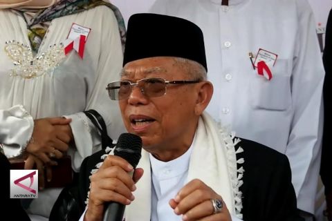 Alasan Ma’ruf Amin soal suara paslon 01 lebih dari 70%
