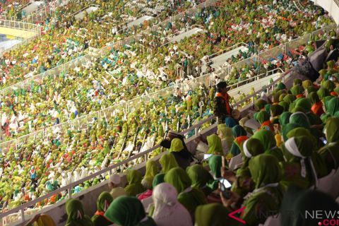 Ribuan Muslimat NU padati GBK